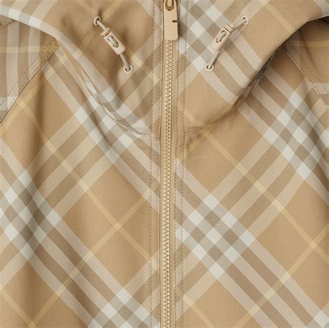 Burberry Check jacket flax